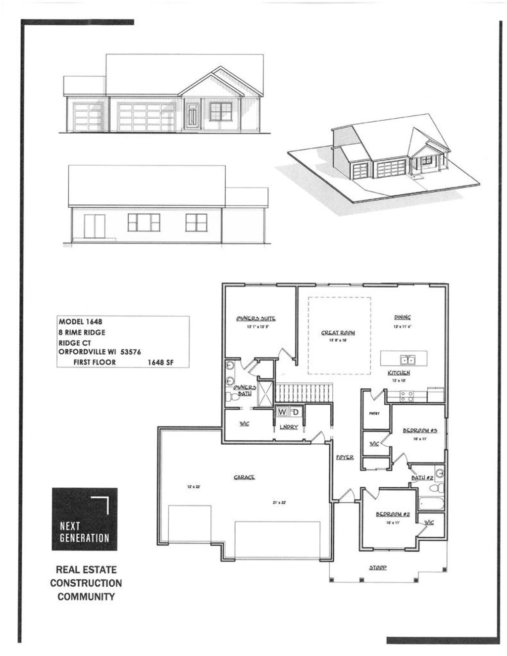 Photo of 506 Ridge COURT, Orfordville, WI 53576 (MLS # 2012310)