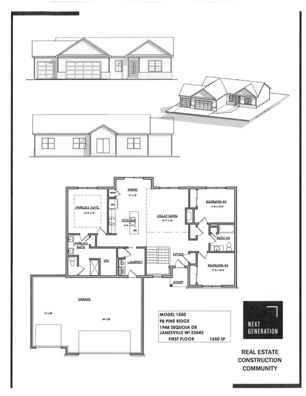 Photo of 1948 Sequoia DRIVE, Janesville, WI 53545 (MLS # 2024723)