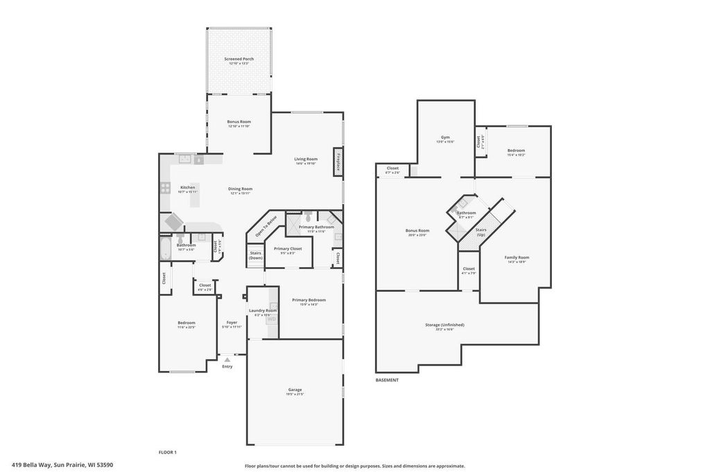 Photo of 419 Bella WAY, Sun Prairie, WI 53590 (MLS # 2033143)