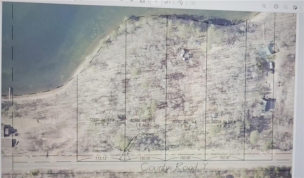 Photo of 12029 Lot 1 &amp; 2 E County Highway Y, Gordon, WI 54838 (MLS # 1600420)
