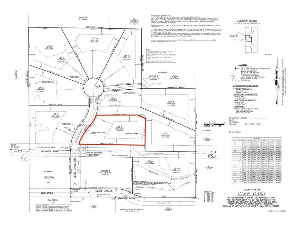 Photo of Lot 8 Glen Oaks DRIVE, River Falls, WI 54022 (MLS # 7025375)