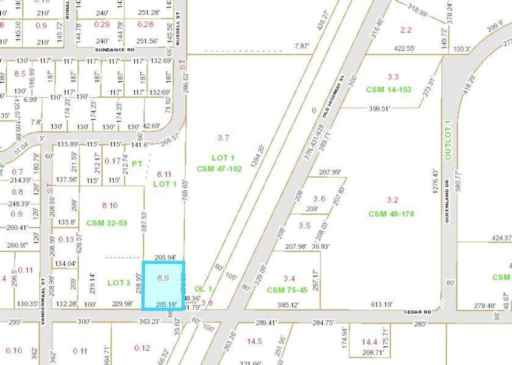 Photo of 11.33 ac Old Highway 51 #Old Highway 51 &amp; Ced, Kronenwetter, WI 54455 (MLS # 21807496)