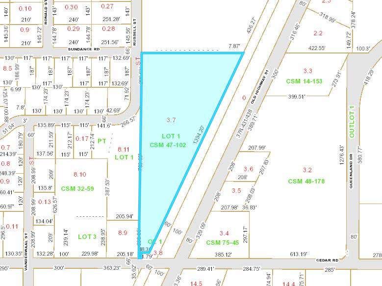 Photo of 11.33 ac Old Highway 51 #Old Highway 51 &amp; Ced, Kronenwetter, WI 54455 (MLS # 21807496)