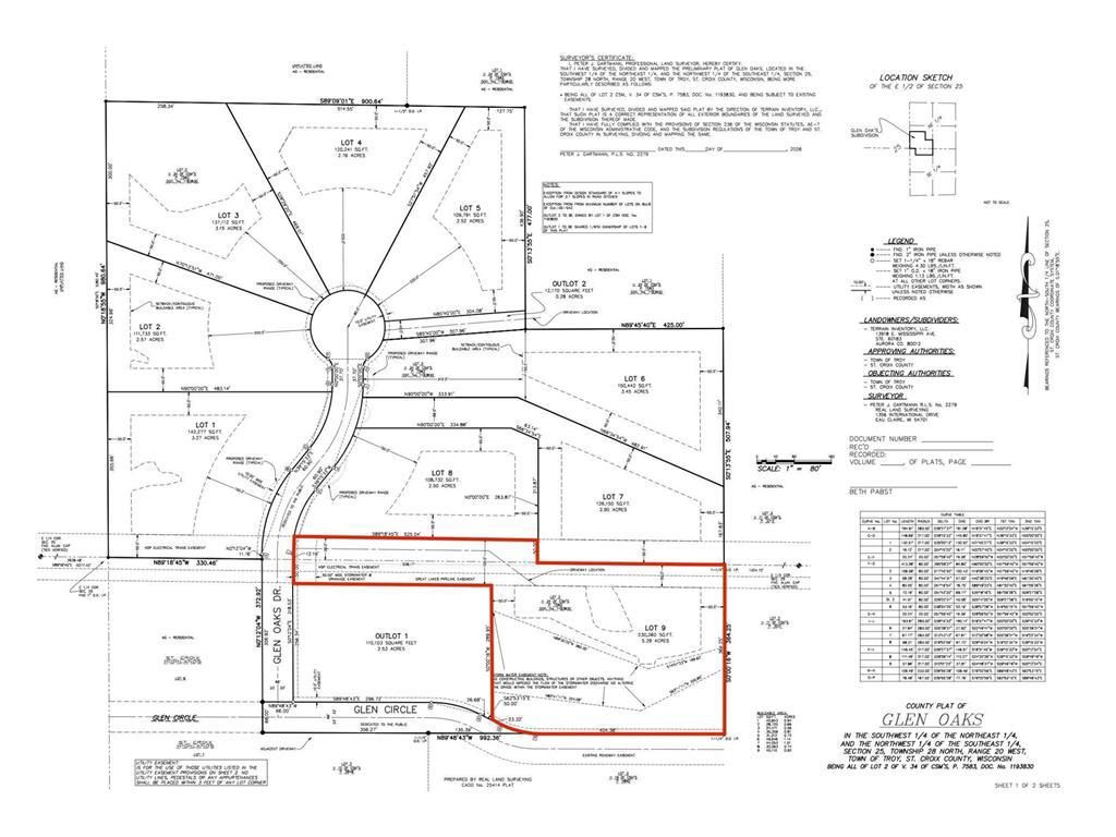 Photo of Lot 9 Glen Oaks Drive, River Falls, WI 54022 (MLS # 7025396)