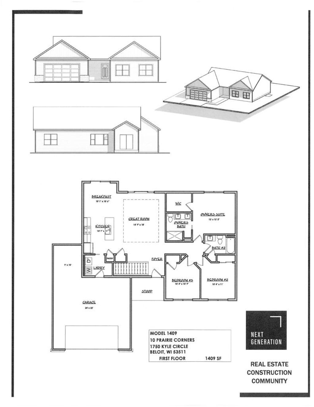 Photo of 1750 E Kyle CIRCLE, Beloit, WI 53511 (MLS # 2019076)