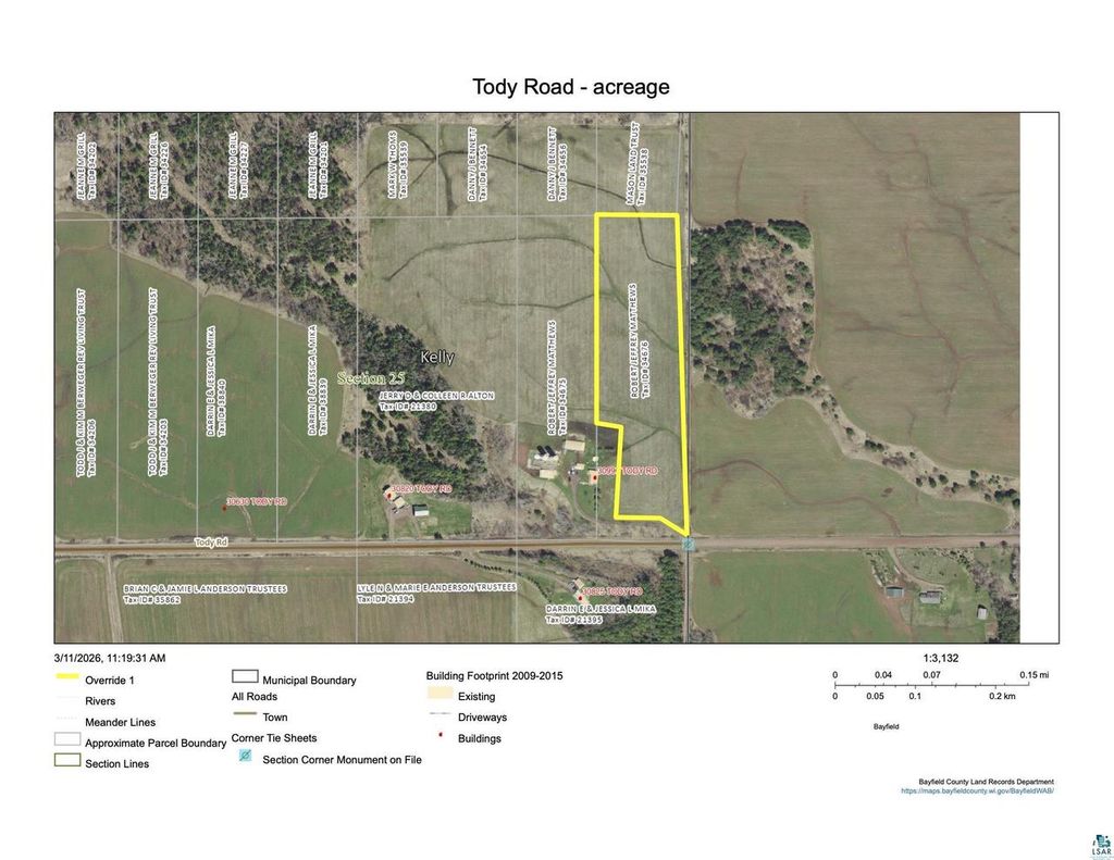 Photo of 309xx Tody ROAD, Mason, WI 54856 (MLS # 6124059)