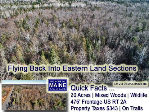 Lot 2-3 US RT 2A Road Linneus ME 04730