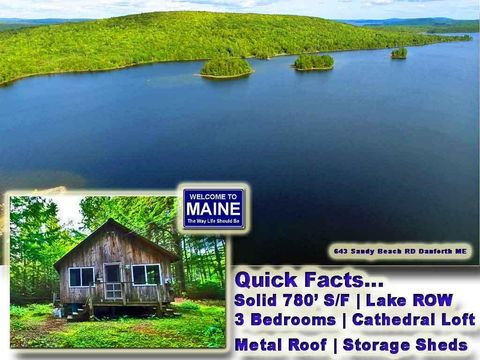 643 Sandy Beach Road Danforth ME 04424