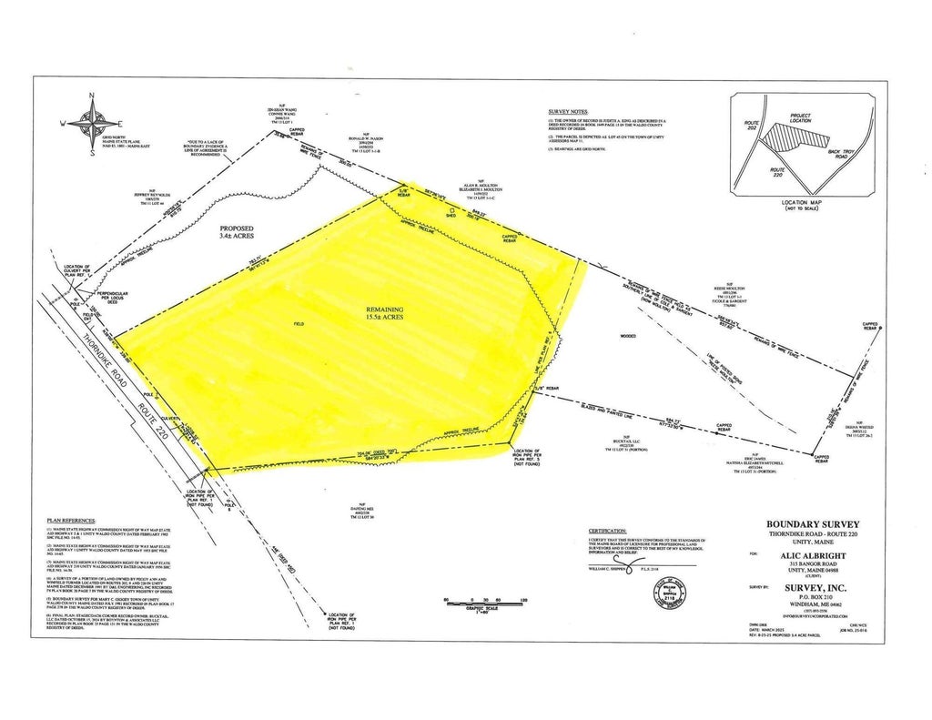 Photo of Lot 45 Route 220 Thorndike Road, Unity, ME 04988 (MLS # 1655425)