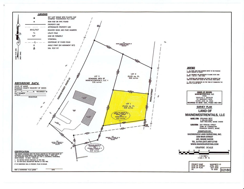 Photo of Lot 29 C Middle Street, Farmington, ME 04938 (MLS # 1677546)