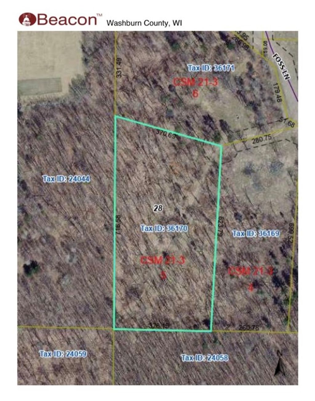 Photo of XXX Foss Lane, Spooner, WI 54801 (MLS # 1598234)