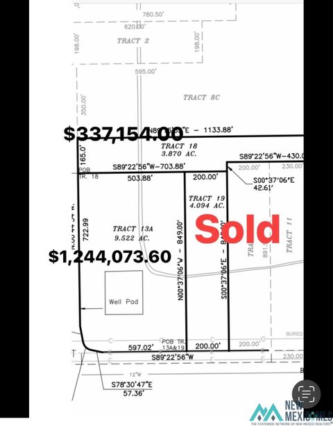 Vacant Land For Sale - TBD West County Road<br/> Hobbs, NM 88240
