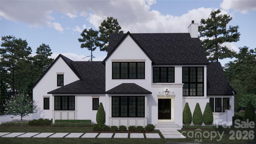 Positioned within the private enclave of Fern Hill on Lake Norman, this to-be-built 4,640-square-foot waterfront residence represents a rare opportunity to create an architecturally significant estate on an extraordinary setting. Spanning a rare 8 waterfront acres, the property offers a remarkable sense of arrival, where mature woods open to 120 feet of shoreline in a protected deep water cove, complete with a private dock for immediate access to the lake.

Crafted by Plattner Builders, the proposed four-bedroom, five-and-a-half-bath design is thoughtfully conceived to maximize water views and natural light. A main-level primary suite is oriented toward the lake, while expansive living areas are defined by large-scale windows and seamless indoor-outdoor flow, creating a refined connection between the residence and its landscape.

A dedicated office and private gym support both productivity and wellness, and the over 1,000-square-foot, three-car attached garage provides generous accommodation for vehicles and recreational storage.

Located in Northern Mooresville, just 20 minutes to two executive airports and approximately 40 minutes to Charlotte Douglas International Airport, this offering presents the rare ability to build a custom waterfront retreat of enduring quality—combining deep water frontage, significant acreage, and elevated design on Lake Norman. Also seen in MLS listing #4346334.