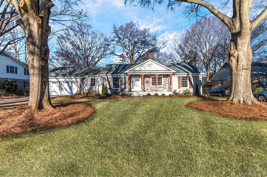 Beautifully redone, completely updated with the newest of trends. This painted brick ranch has an open floor plan. Updates include batten board shutters, cedar columns, ship lap in hearth room, judges paneling in dining room, exquisite lighting throughout, quartz counter tops in kitchen, marble counter tops in baths, fabulous family room with plenty of light. One of South Park most desirable neighborhoods.