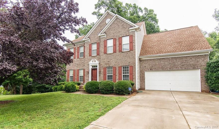 Classic cul-de-sac home in a highly desirable neighborhood of Whitegrove subdivision.  Brick front exterior. Hardwoods on main, newer carpet ( Feb 2017) lots of windows/light, Dining room.  Walk-In access to attic storage and a walk-in crawl space. Tons of storage!  Extended patios for entertaining outside.  Private, fenced backyard with trees. Top Rated Fort Mill Schools! Neighborhood playground and trails.