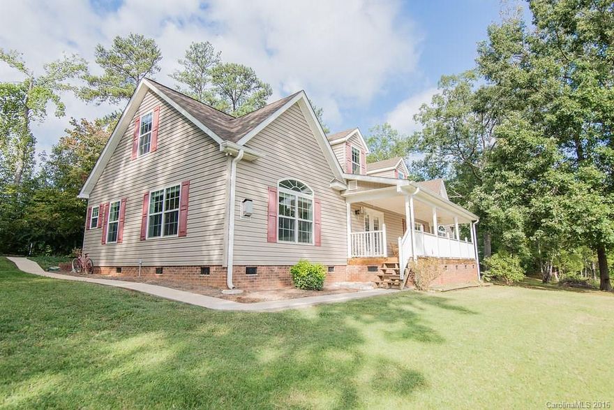 Beautiful home located on 7 acres of land overlooking a pond. Sit on the front porch and enjoy the peaceful setting of this well kept 3bed/2bath home. Bright and airy open floor plan with a large kitchen. Home also has a huge unfinished upstairs that could easily be converted into a mother in law suite or kids area. This home is a must see!