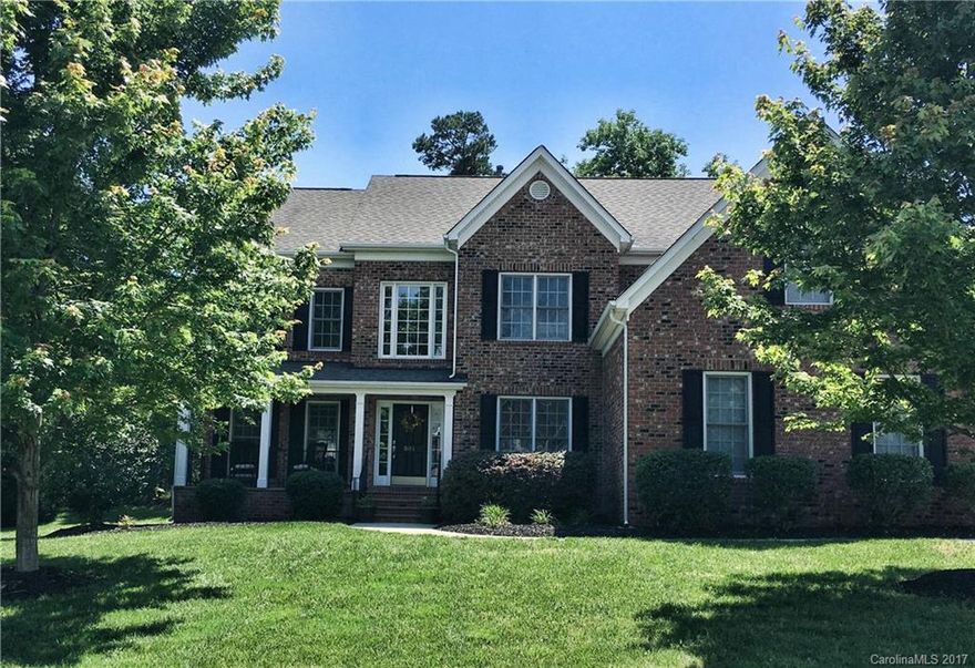 Elegant styling and functional living abound in this spectacular and Impeccably maintained all brick, 5 BR, 4 full bath home!This magnificent home is designed for entertaining.Delightful sunny kitchen opens into the spacious GR, features  42”cabinets, large island, granite counters, tile BS, desk niche. Office w/French doors on main.Formal living & dining room fit for royalty.Opulent & very spacious master suite. Huge multi function bonus on 2nd floor Roughed-in unfinished 3rd floor.Sold AS-IS