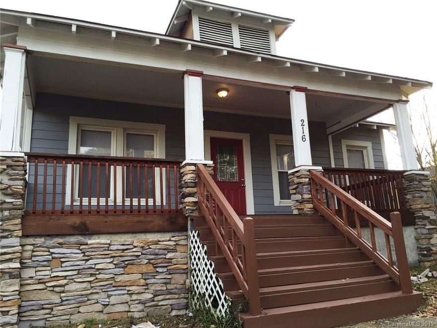 Completely renovated craftsman style home!  Big covered front porch, stone columns, hand  scraped wood floors,brand new kitchen cabinets, granite, stainless appliances,back deck, partially fenced yard. Gorgeous baths including a refinished claw foot tub in the second bath, high end lighting and bath cabinetry! Only a block from downtown historic Mount Holly and about 15 min from Charlotte. The house isn't completed yet but should be finished by Jan 1st. $55 per adult application fee. Agent owned