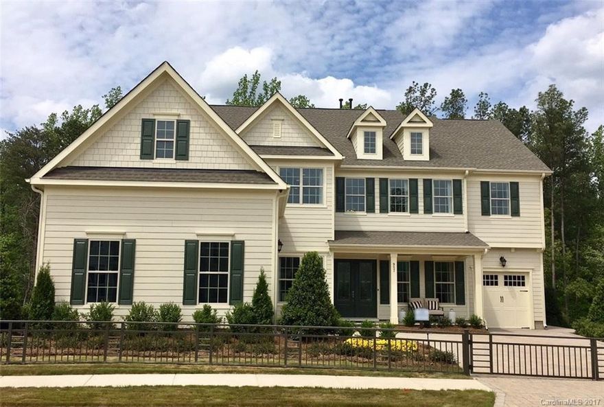 This model home home features a large open foyer that is flanked by a study and dining room that leads to a stunning gourmet kitchen with upgraded cabinets and granite on the generous island.  Main level has hardwoods throughout, large great room and guest suite. Upstairs features an unbelievable owners retreat, 3 bedrooms, 2 bathrooms, loft AND bonus room. 3 car garage, covered patio that includes a separate section with a firepit and back up to streams.