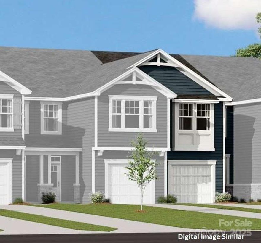 Location, Location.Location...Just a short 20 minute drive to uptown or 10 minutes to UNCC and all they have to offer. This beautiful new Adriana  FC elevation is in the new Town home community of Bailey Run.
The Adriana is a 2-story town home with 3 bedrooms, 2 full baths and loft up and 1/2 bath down. As you enter on the first floor, you step into the foyer/hallway which opens to you beautiful kitchen with large island and breakfast room, this opens up to your large gathering room. Please don't forget to ask about out 6% closing cost with our approved lender. MLS pictures are for illustration purpose only.