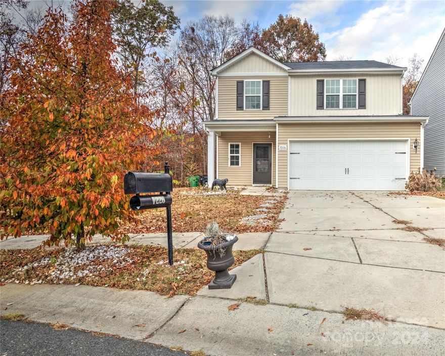 This 3 beds, 2.5 baths beautiful home nestled at the Kingstree neighborhood in the desirable city of Charlotte. This stunning property boasts a perfect blend of elegance and functionality, offering a comfortable and luxurious living environment. Gracious foyer brings you to the bright and spacious living areas. Featuring an open-concept layout with spacious living area. Kitchen with inviting breakfast bar, granite counters, pantry and stainless steel appliances. Large primary suite with vaulted ceiling and walk in closet. The serene backyard faces woods providing this home an oasis of peace and serenity. Additional features include large rooms, 2"blinds on a cul-de-sac lot you will enjoy quick access to amenities, parks, and major highways.