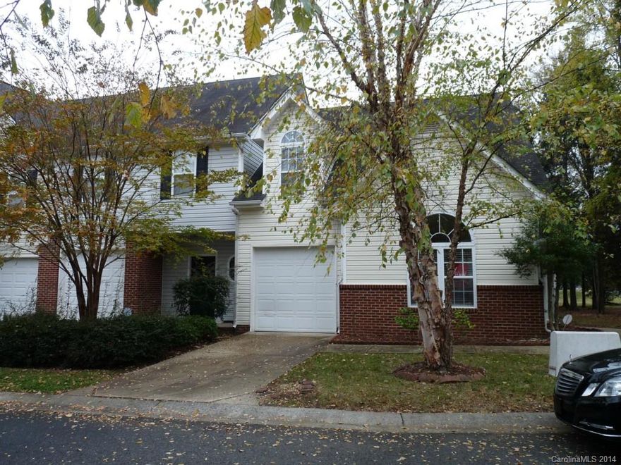 Must See! Great located end unit with wooded natural area on side. All New Kitchen Appliances! Well maintained townhouse that is ready to move in. Master bedroom on main floor. Good size kitchen with cabinets. 2nd bedroom on the upper floor. It is close to Lake Wylie and I-485. It is available Now!