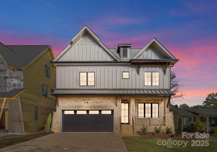 Introducing Cotswold's newest 5 bedroom, 5 bathroom home by Image Custom Homes. This stunning new build features a functional open floor plan with high end finishes throughout. The kitchen boasts custom cabinetry with a waterfall countertop island with reeded doors, a hidden scullery, solid quartz backsplash, a 66" refrigerator, and a 48" gas range. The living room is highlighted by a bifold door that opens to a screened in porch, while the dining area showcases floor to ceiling windows and a custom natural tongue-and-groove wood ceiling. The spacious primary bedroom offers a large custom closet that connects to the laundry room and an expansive bathroom with an oversized walk through shower. The home also has a large flex room with a bar area. What sets this property apart is its private tree save with mature trees behind the lot, which can be accessed directly from the backyard and provides additional privacy for the home.