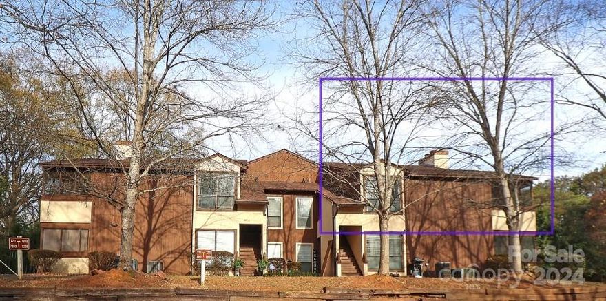 Located on a beautiful wooded cul-de-sac just 10 minutes from 485, this 2-bedroom 2-full bath condo has been updated and priced to sell. From the scraped smooth ceilings to the new Luxury Vinyl Plank flooring, this home has been made move-in ready for the next owner. Updates include an interior freshly painted in complementing grey tones and brand-new stainless-steel Whirlpool appliances (Microwave, Dishwasher and a Stove that has both convection and air-fryer capabilities). The refrigerator is also included in the sale. The spacious kitchen also offers a quiet breakfast nook with large picture window. The home is made even more special by the large screened porch and primary suite with His and Her closets. A short walk from the condo you will find the community swimming pool, park and pond with its walking trails. This home has been shown great care so that the next owner will enjoy calling this home.