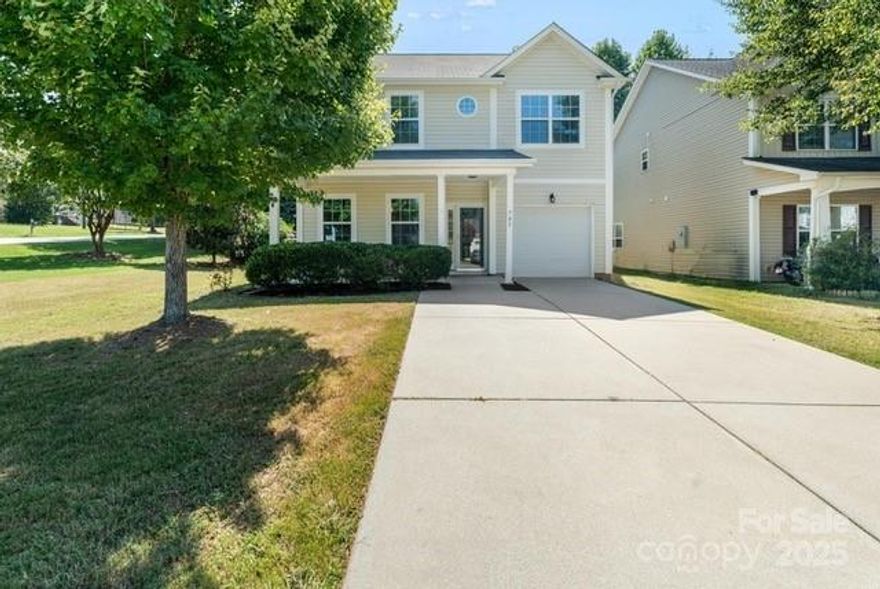 Welcome to this charming 4-bedroom, 2.5-bath home located in the desirable Jones Branch community of Fort Mill. Nestled on a private, tree-lined lot, this beautifully maintained two-story home offers comfort and convenience. The main level features a formal dining room, a kitchen with granite countertops, breakfast nook, and a spacious family room perfect for relaxing or entertaining. Upstairs, you’ll find all four bedrooms, including a large primary suite with dual sinks and a walk-in closet. The laundry is located on the upper level for easy access.  Interior finishes include hardwood, tile, and carpet. Enjoy quiet evenings on the front porch or host gatherings in the fenced backyard.  This move-in ready home in a peaceful neighborhood is one you don’t want to miss. Schedule your showing today and make this home yours! Lender special- Please ask your agent for more info... **Seller to provide $5,000 in closing costs.**