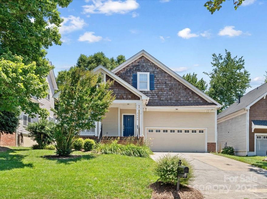 Must See, Beautiful Ranch Home conveniently located near Shops, Restaurants & Golf Course. Start your Tour Relaxing on the Large Covered Front Porch looking out onto the Cul-de-sac Street. Inside you’ll find a Large Open Floor Plan w/Beautiful Floors. Living Room w/a Fireplace & Lots of Natural Light, followed by an Elegant Dining Room/Office Space. Chef’s Kitchen w/Beautiful Quartz Counters, Kitchen Island w/Breakfast Bar, Stainless Steel Appliances & 2 Pantries. Breakfast Area w/a Beautiful View of the Backyard. Primary Bedroom w/Trey Ceiling & Large Closet. Primary Bathroom Suite w/Dual Vanity, Large Shower & Garden Tub w/Tiled Backsplash. 2 more Bedrooms & another Full Bathroom. Screened Patio overlooking the Private Backyard w/Endless Possibilities & Listening to the Water Flow into the Pond. 2 Car Attached Garage w/Ceiling Storage. This Home has Solar Panels & the Roof was replaced in 2021. Prime Location near I-485, I-85 & I-77 for Quick access to anywhere you want to Discover.