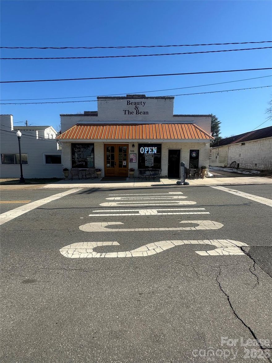 This gorgeous, fully remolded commercial building is up for lease! Located in the heart of Granite Quarry, right outsde of Salisbury and not far from Charlotte. This building has a historic charm, but updated for a modern vibe! It's currently being used for a coffee shop in the front, and a salon in the back! It comes with 2 bathrooms, a private spa room with sink, equipped up to 3 wash stations, storage closets, large open space for salon stations! This building could be made into whatever you need, office space, retail, or workout studio!  Whatever you desire, this space would be perfect! Parking in the back with a an entrance, and there is extra parking around town. See agent remarks for purchasing all equipment.