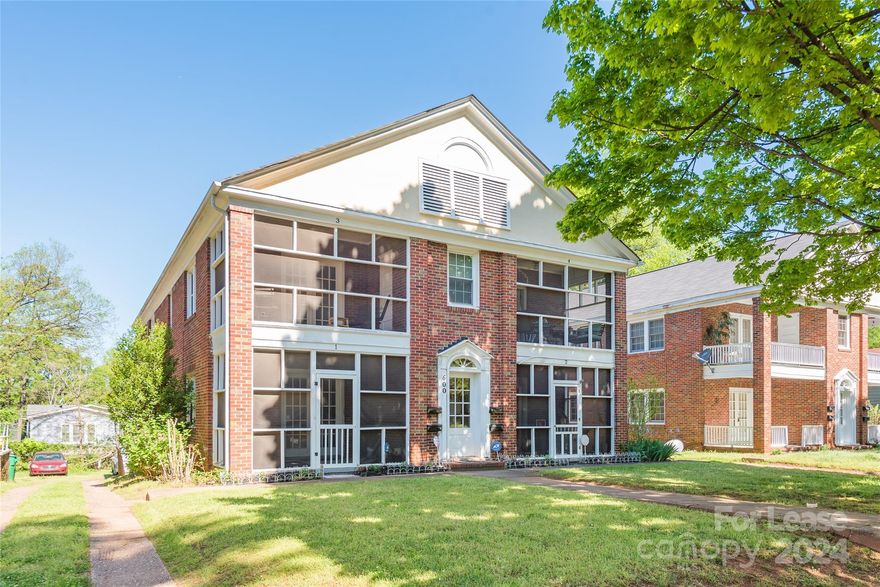Cute,  very large ground floor condo on scenic Walnut Street in Wesley Heights.