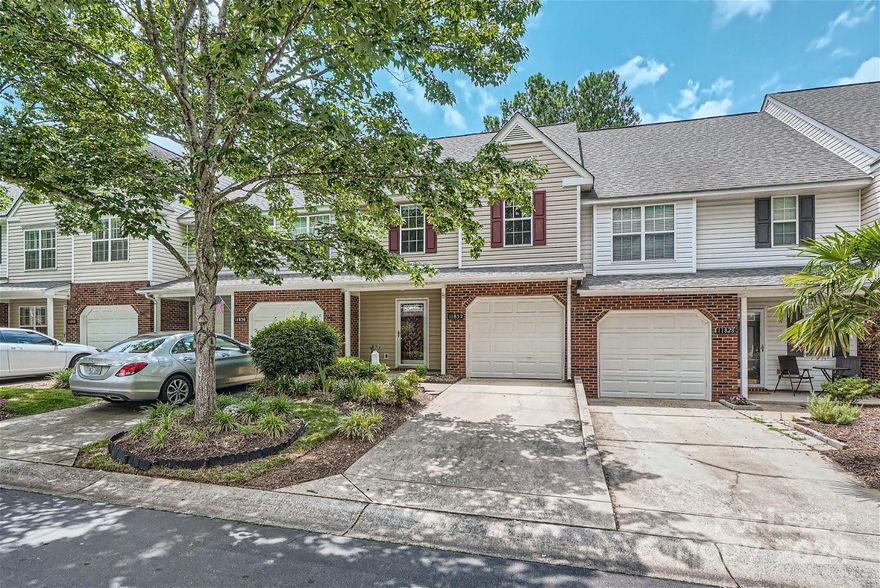 This incredibly rare rental opportunity in Ballantyne is ready for you to call home! This lovely 2 bedroom, 3 bathroom townhome features stainless steel appliances, included washer and dryer on the upper level, a one car attached garage, and beautiful low maintenance outdoor patio with pergola! This home is just minutes from shopping, dining, highly rated schools including the new Ballantyne High School, and features easy access to 485 and Rea Rd. The community also features a lovely outdoor pool and tons of privacy with mature trees throughout the community. The home features two large bedrooms both with their own private en suites and walk in closets. Come visit and place an application today, it wont last long! 12 month lease required, no pets, no smoking.