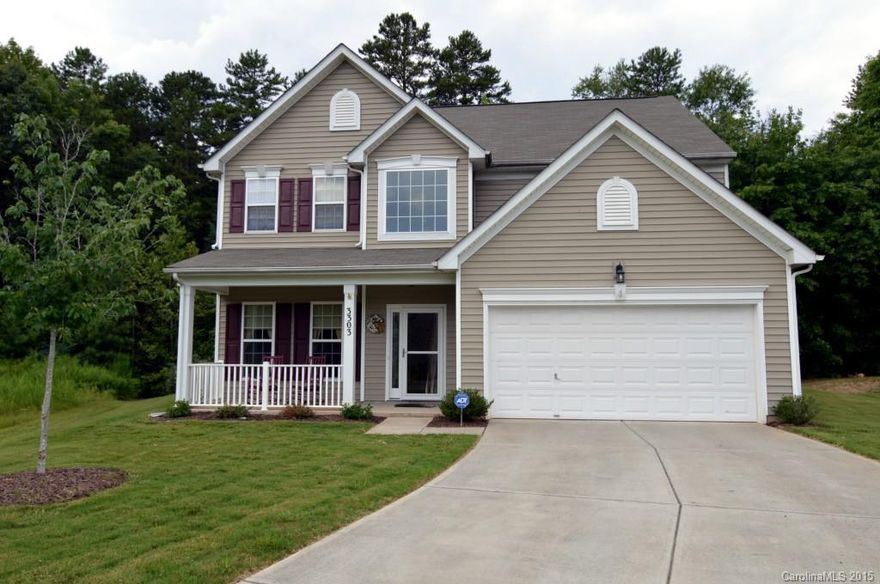 Location, location; this house sits tucked away in a quiet cul-de-sac, on a 1/3ac very private wooded lot!  Doesn't get much better than this!  Open concept living flows easily from entry to great rm and kitchen. Kitchen features 42" cabinets, and a gorgeous custom travertine tile backsplash. Dramatic architectural detail on main including crown molding, columns at dining room entry, wainscoting in dining rm, and smooth ceilings throughout. High demand guest bedrm on main, with full bath!