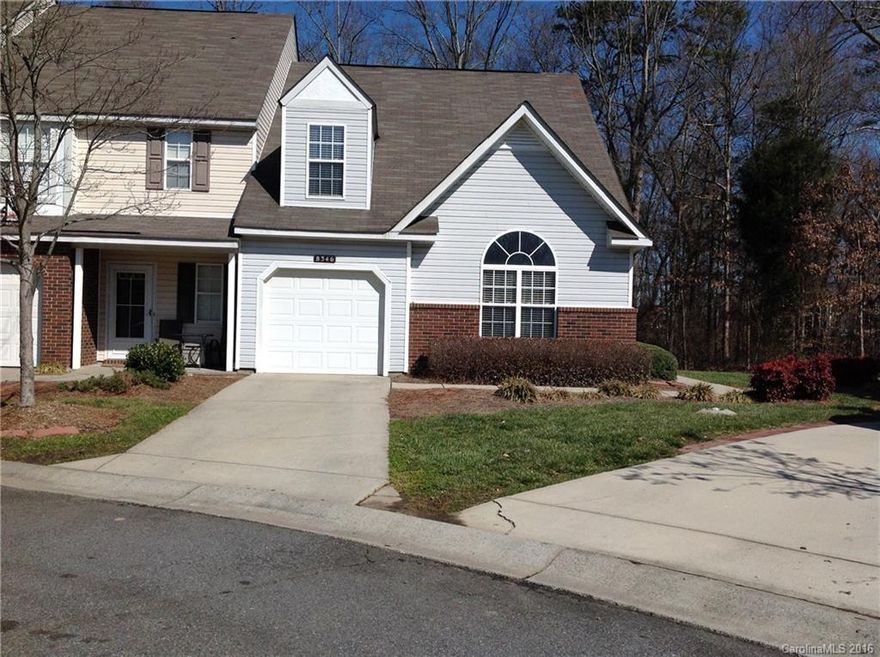 Pride of ownership shows through on this absolutely immaculate master on main town home!This end unit will not disappoint.Hardwoods throughout most of the home! Tremendous storage areas. This well maintained home had new HVAC installed in 2010 and is serviced twice yearly.MOVE IN READY!! Located just off I-485 in highly sought after area. Abundant natural light makes this one a must see!