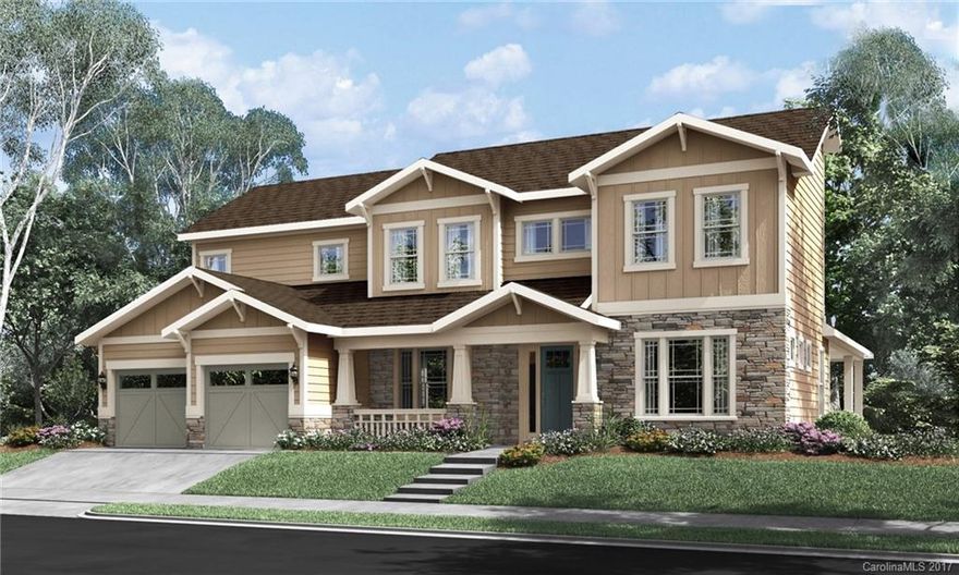 The Harmony is a 5 bed/ 4.5 bath owners up, w/ delightful Craftsman exterior. 10ft ceilings featured on 1st floor. Oversized 2 car garage.As you enter this open plan,you will find a formal dining area w/ tray ceiling & study/office.  Spacious great room includes a fireplace,coffered ceiling & opens to a casual dining area & kitchen. The kitchen includes quartz counters, with beautiful cabinetry and a large island. Guest suite on main floor. Spacious loft on 2nd level.Fireplace on covered patio.