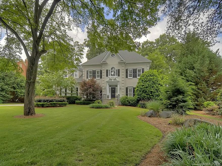 If you can't play golf, at least you can revel in the view!  Unequaled golf course view of the 13th fairway from this stately home.  Coffered ceiling and built-in's in family room.  Sought-after granite updates in kitchen, master bath, guest bath, state of the art intercom/sound system, appealing walkway & driveway pavers.  Planning desk & wet bar for convenience & enjoyment.  All bedrooms with direct bath access.  Bonus room with built-in's.  Wide terrace. Convenient to shopping & restaurants.