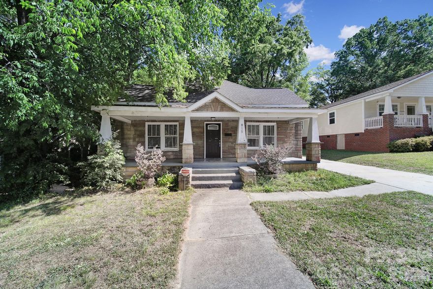 This old girl may still have some life left in her!  Partial skyline view from front porch. Discover the perfect opportunity for new construction or a full renovation in the highly sought after Villa Heights community. Zoned N1-C, this lot offers exceptional flexibility for builders, investors, or homeowners looking to create something special.Located just steps from the Little Sugar Creek Greenway, this property is ideally positioned minutes from Uptown Charlotte, NODA, Midwood, Optimist Park, and the LYNX Light Rail. Enjoy quick access to popular restaurants, breweries, retail, and entertainment in one of Charlotte’s fastest-growing areas.Whether you choose to renovate or build new, opportunities like this are increasingly hard to find in Villa Heights.  Priced to sell!  Sold As-Is.  Seller will make no repairs.