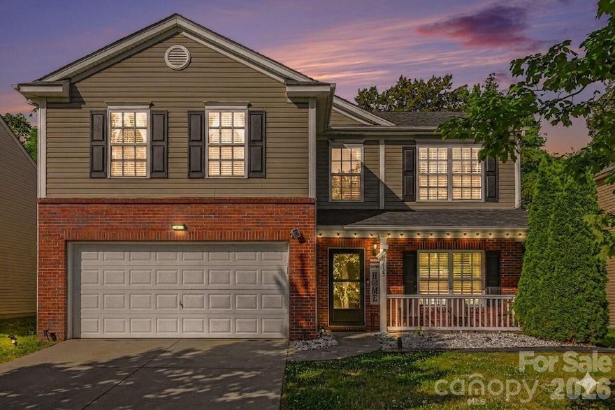 Welcome home! This home delivers exactly what today’s buyers are searching for: room to live, room to grow, and room to actually use. Located in the heart of North Charlotte, this 3-bedroom, 2.5-bath residence strikes the perfect balance between intentional design and functional flexibility. From the moment you walk in, the layout feels purposeful, open enough to stay connected, but defined enough to give every space a true identity. The main level features a dedicated home office that provides the quiet space needed for remote work or study. Upstairs, the home continues to impress with three spacious bedrooms and a massive bonus room that can easily adapt into a media center, gym, or playroom. The true showstopper, however, is the backyard. It is increasingly rare to find a lot that is this flat. This isn't just outdoor space; it’s usable space. Whether you are hosting summer gatherings, starting a garden, or simply looking for room to breathe, this yard offers a level of freedom that is hard to find at this price point. Roof replaced in 2023.