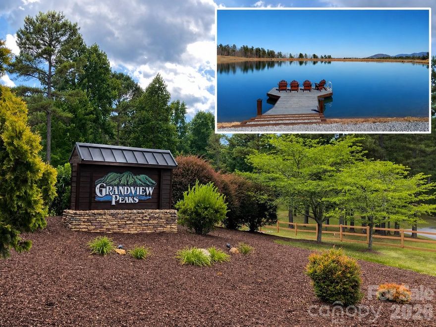 OWNER FINANCING available with 50% down payment! Approximately 13 acres available in the gated Grandview Peaks community in Nebo, NC—offering a private mountain setting with convenient paved access. This wooded parcel provides multiple potential homesites, giving flexibility in designing a primary residence or mountain retreat while maintaining privacy within the natural landscape.
Grandview Peaks is a well-established, gated community known for its scenic Blue Ridge Mountain surroundings and thoughtfully maintained common areas. Amenities include private hiking trails, a stocked lake with dock, picnic area, and a covered pavilion featuring an outdoor kitchen and stone fireplace—designed for residents to enjoy the outdoors and community setting year-round.
The property is heavily wooded with a natural setting that supports privacy and a range of potential building positions. Located on a paved road within the community, access is straightforward while still offering a quiet, low-traffic environment. Abundant local wildlife, including deer and turkey, are commonly seen throughout the area.
Community guidelines require a minimum heated square footage of 1,200 for new construction, offering flexibility for a range of home designs. Short-term rentals are permitted, subject to HOA rules and applicable regulations, providing an option for those considering part-time use or rental opportunities.
This property is well-suited for buyers seeking a full-time residence, second home, or investment in a mountain community setting.
