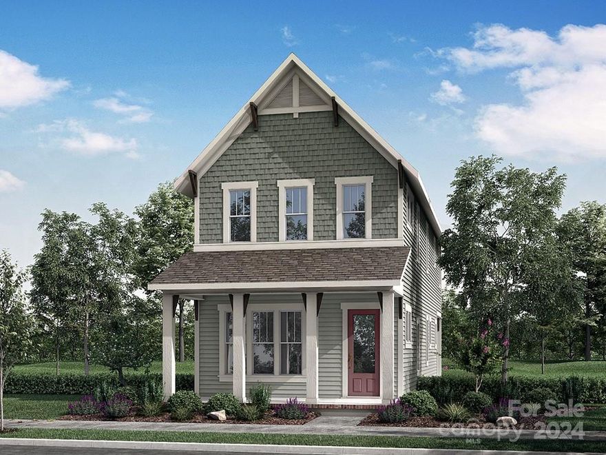 New home under construction in Fort Mill with an estimated October completion. This charming Cottage is conveniently located in Springfield Town Center where you can enjoy walking to local area restaurants, shops and the Harris Teeter. Features on the main level include open living with the family room leading into a beautiful kitchen with a large center island. The primary bedroom on the lower level leads out to a beautiful rear covered porch perfect for entertaining. A large front porch overlooking a green space. The upper level features two spacious bedrooms, walk-in closets plus one full bath. The loft space makes a great home office or bonus room. You don't want to miss this opportunity to own a brand new home in Fort Mill!