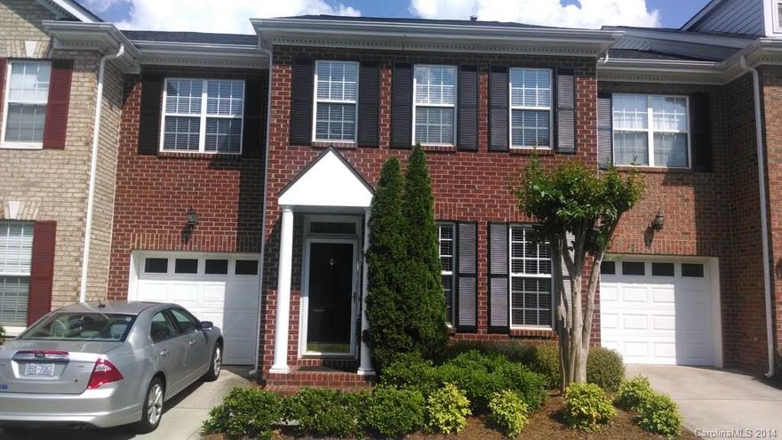 Beautiful townhome in Adair at Ballantyne. High ceilings, Gas log fireplace in living room. Formal Dining room, open kitchen with maple cabinets, island and breakfast area. Breakfast area opens to private enclosed patio. Very clean unit ready to move in. One car attached garage. Complex has community pool. Living room prewired for surround sound. Close to Ballantyne shopping center and area amenities.