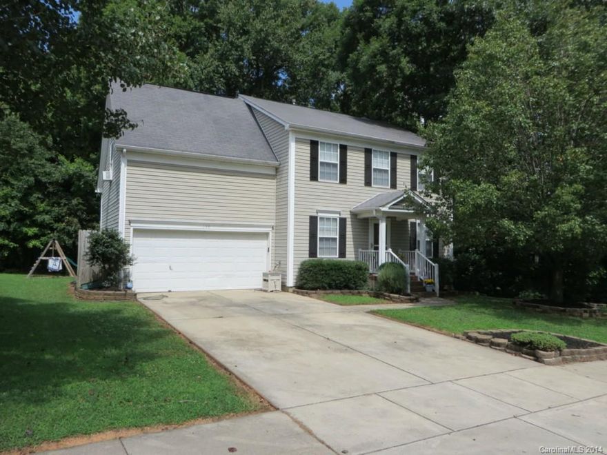 Wonderful two story with a great Mooresville location! Home offers almost 2000 sq ft of living space & a 2 car garage in a Fantastic Neighborhood. Convenient to Mooresville shopping, I-77 and in a desirable school district. Hardwood floors on main level w/den, kitchen, nook and dining.  Bedrooms & bonus room on upper level.  Great neighborhood, great location, great price!