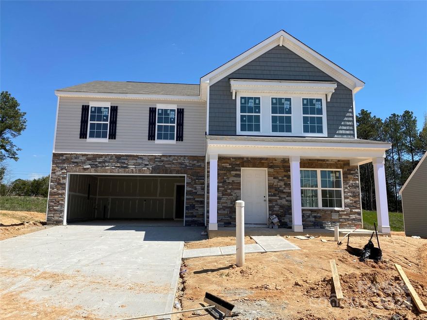 EXCITING OPPORTUNITY! Walkers Mill is a BRAND NEW community located in Edgemoor, SC. 
The Hughes plan offers a 2-story open floorplan with four bedrooms, including Guest bedroom main floor. 4 bedrooms with loft area up. It features quartz counter tops, subway tile back splash, gas range, luxury vinyl plank floors. Beautiful location and convenient access to Rock Hill and major highways!