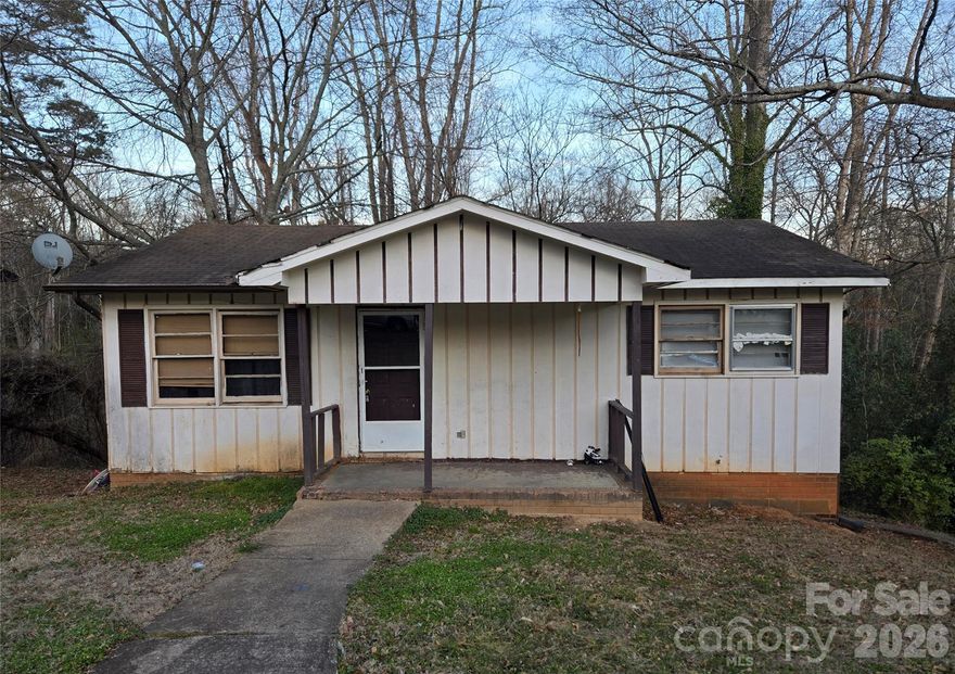 Great opportunity for investors! This property has been a rental for years, could use some TLC. Two bedrooms & 1 full bathroom upstairs. Basement has full bathroom, bedroom, laundry area & additional room for storage. All utilities are with City of Shelby. Bring all offers!