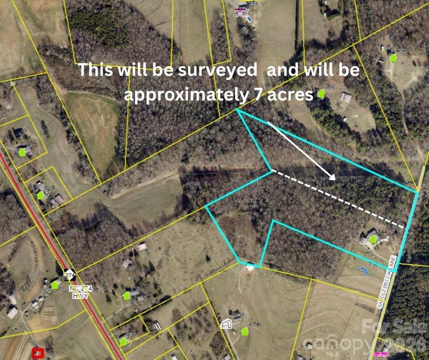 Located in the heart of West Lincoln, this fully wooded acreage offers exceptional privacy and a peaceful, serene setting. Conveniently located just 10–15 minutes from Cherryville, Lawndale, and Lincolnton, you’ll enjoy the perfect balance of seclusion and accessibility. Don’t miss this rare opportunity to build your dream home in a beautiful, natural setting.  An updated survey is scheduled within the next couple of weeks. This property is currently part of parcel #80126, which consists of a total of 16.4 acres with a home. The seller is in the process of subdividing approximately 7 acres, and the newly created parcel is expected to be assigned its own parcel number within the next month.