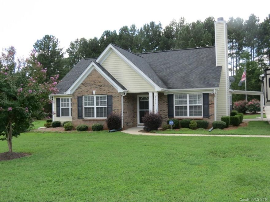 Beautiful subdivision w/a tranquil country setting, & the 1+ acre lots w/mature trees give the homeowners plenty of privacy! This beautiful home has been well maintained & features vaulted ceilings, tile flooring, eat-in kitchen, fireplace in living room & large sunroom overlooking the private backyard. The over-sized out-building is a dream-come-true!! Large enough to accommodate several vehicles & motor home, built-in shelving, cedar closets, storage loft & work benches. Several 50amp outlets.