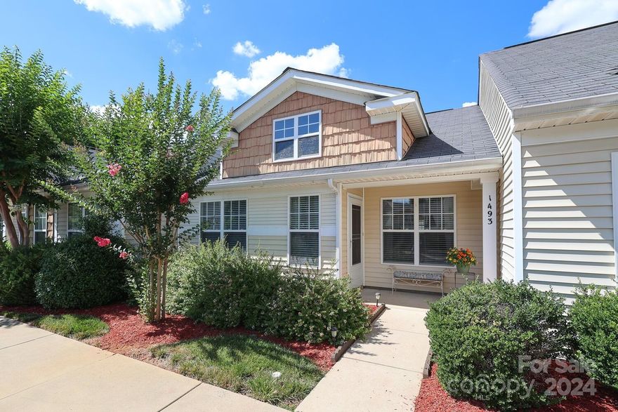 Perfect Location in the community! Low county taxes! Adorable 2 bedrooms and 2 baths.  Open family/dining  combination with vaulted ceiling. Granite counter tops in kitchen and like new appliances. Primary bedroom has  walk-in closet. HVAC approximately 3 years old. Community Pool. Seller is checking on rental restrictions. HOA does not pay for water. Show this it will go quick. See tour:  https://catch-light-studio.seehouseat.com/2256119?idx=1