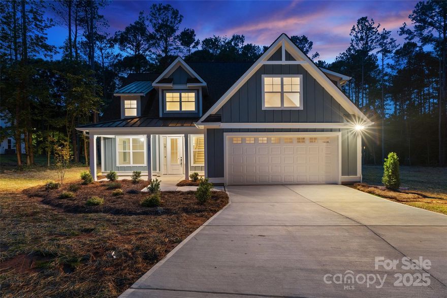 Located on 1.142 acres in a prime spot within Rock Hill, South Carolina; this NEW CONSTRUCTION spacious and STUNNING 4-bedroom, 3.5-bath home plus office offers the perfect blend of comfort and convenience—with no HOA! Sitting on a flat and usable 1.14-acre lot, the home features a main-level primary suite, a dedicated office, and generous living spaces throughout. The kitchen includes a gas range for the home chef, while the living room centers around a cozy gas fireplace. Enjoy peaceful mornings and evenings on the covered front and back porches. This is a rare find with space and flexibility in a sought-after location! Backyard is the perfect spot for a pool. Full yard IN-GROUND IRRIGATION system and front and back of yard will be seeded.

*Kuester HOA, ONLY for maintaining dry pond for storm water collection; $1,601.00 YEARLY