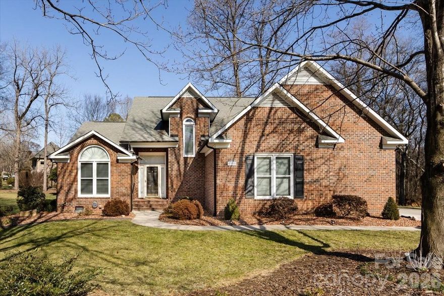 Perfectly situated on a beautiful lot in sought after Carriage Downs subdivision. This full brick home offers open foyer to very large great room, formal living and dining room. Kitchen open to breakfast area.Large primary on main which leads to patio with in ground  hot tub. Primary bath has been beautifully updated with huge shower and heated floors.  Kitchen  and great room lead to a amazing screened porch overlooking a stunning backyard. Upstairs offers 2 bedrooms a jack and jill bath and HUGE BONUS. The sellers have maintained this home. Carriage Downs offers Club House, Swimming Pool, and tennis courts. So convenient to I-85, 485, Hwy 29, Shopping, Hospitals, Restaurants, Charlotte, Harrisburg and more!